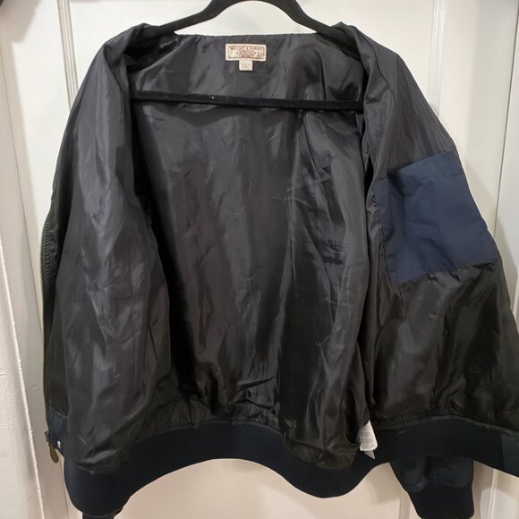 Wallace & Barnes x J. Crew Bomber Jacket - Men's Navy - Picture 4 of 4